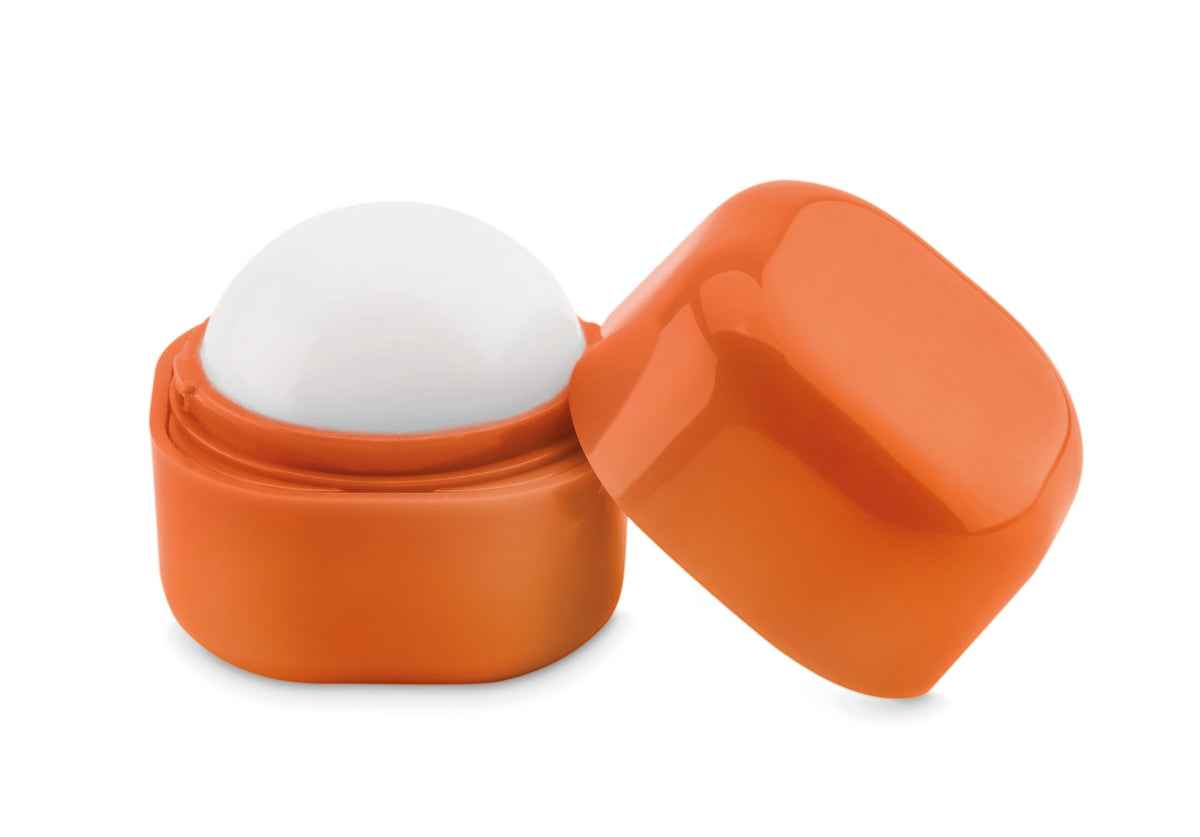 Lippenbalsem in kubus vorm Lips in oranje