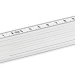Opvouwbare duimstok Meter in wit