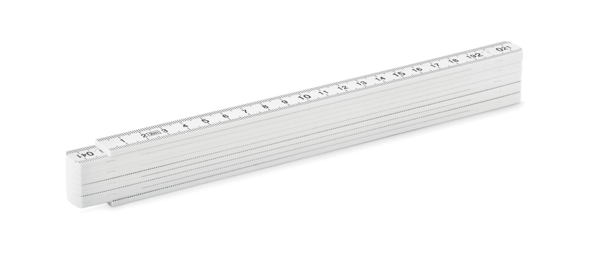 Opvouwbare meetlat 2 Meter in wit