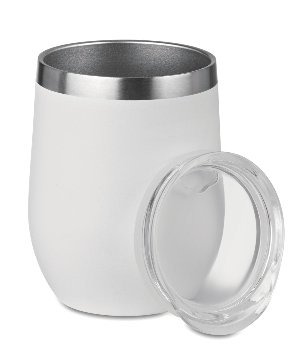 Dubbelwandige beker 300 ml Chin Chin in wit