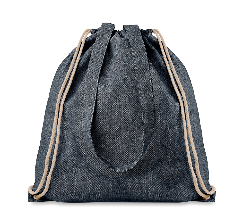 RPET Rugzakje met koord Moira Duo in blauw