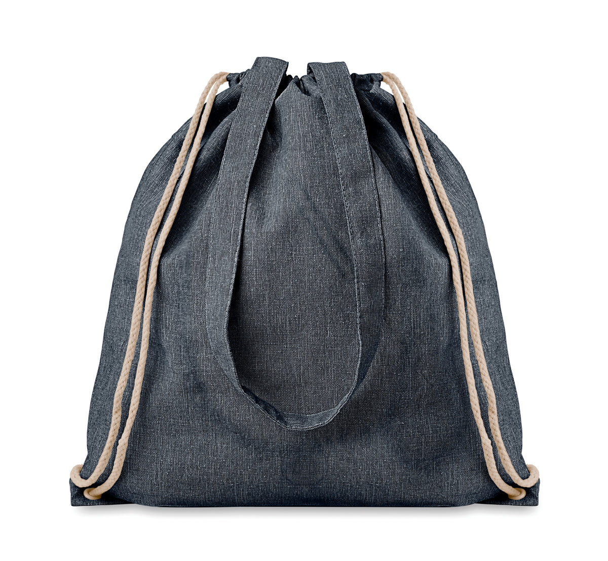 RPET Rugzakje met koord Moira Duo in blauw