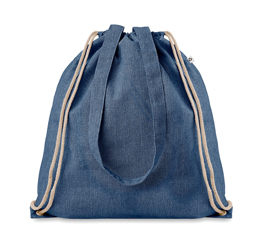 RPET Rugzakje met koord Moira Duo in royal blauw