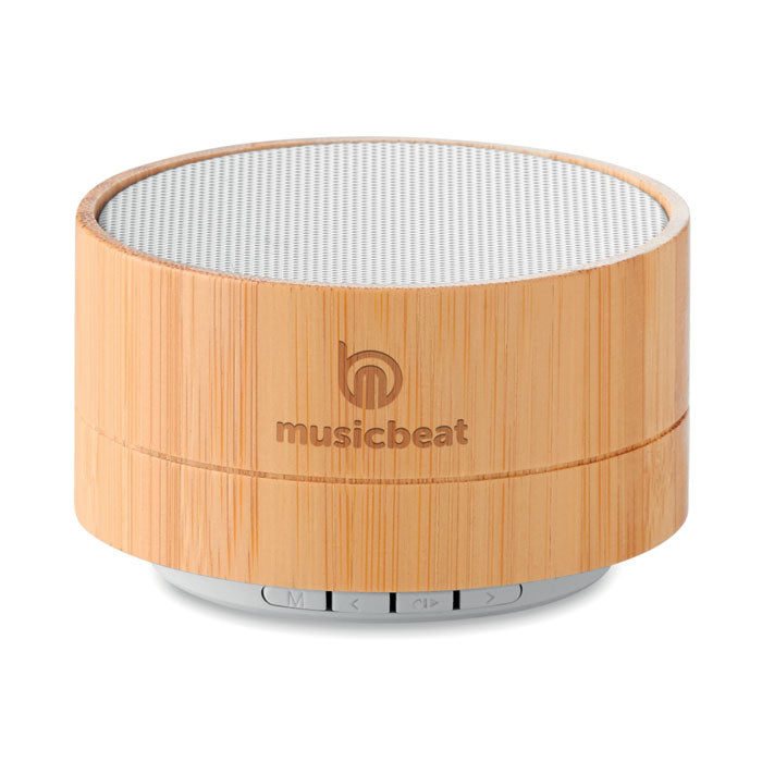 Draadloze luidspreker Sound Bamboo met een bedrukking als voorbeeld