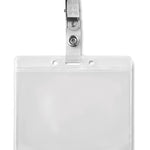 Badge holder PVC Clipbadge in transparant