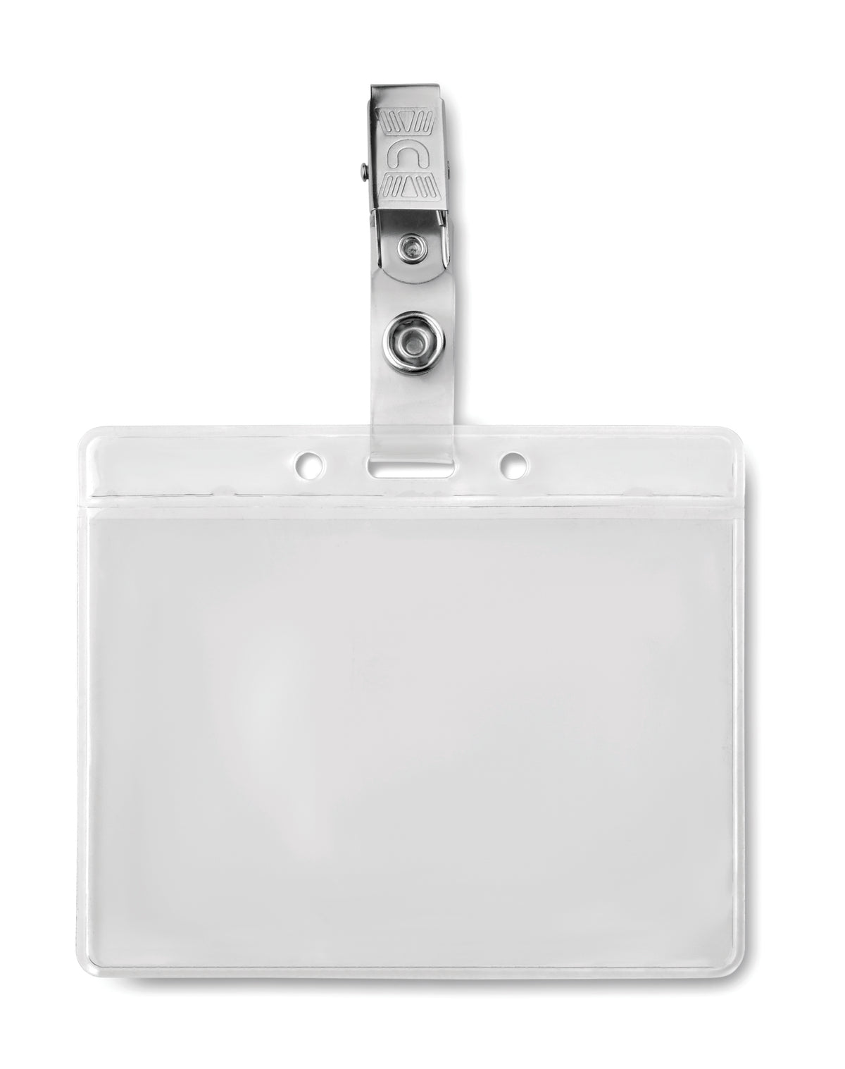 Badge holder PVC Clipbadge in transparant