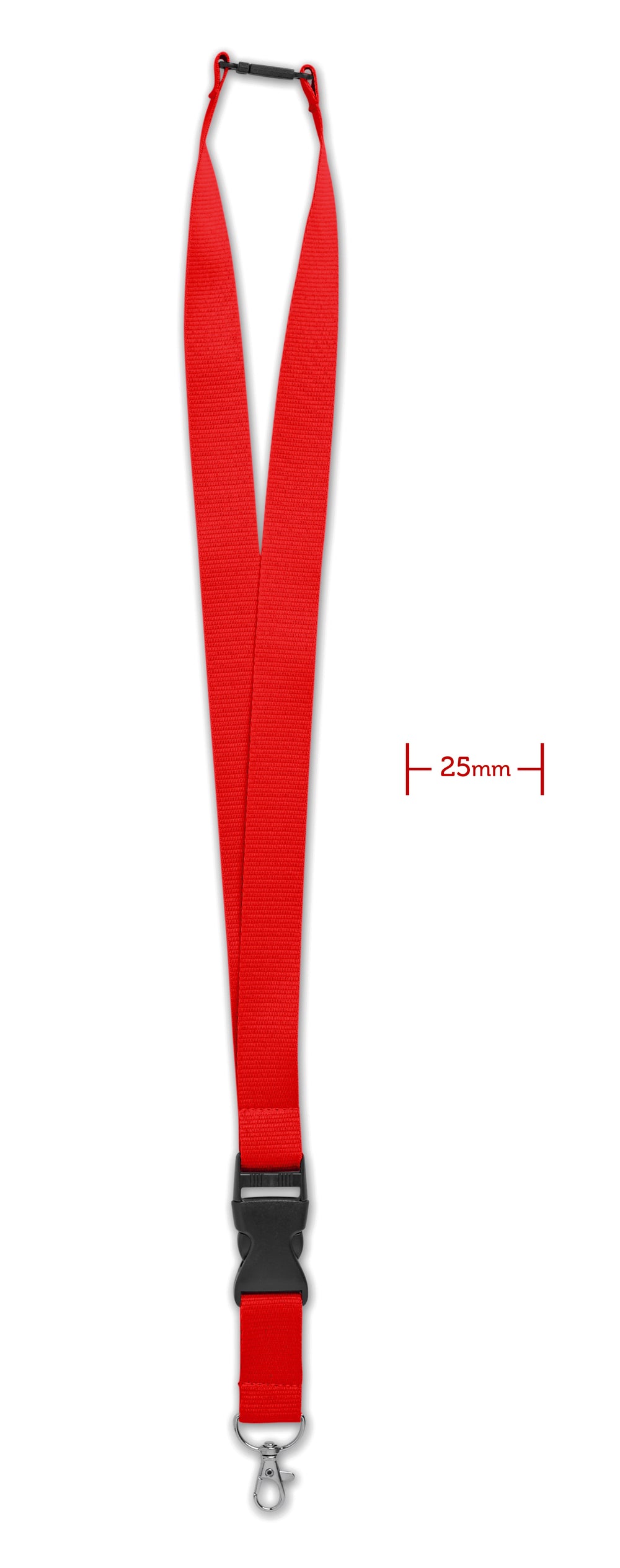 Lanyard Wide Lany in rood