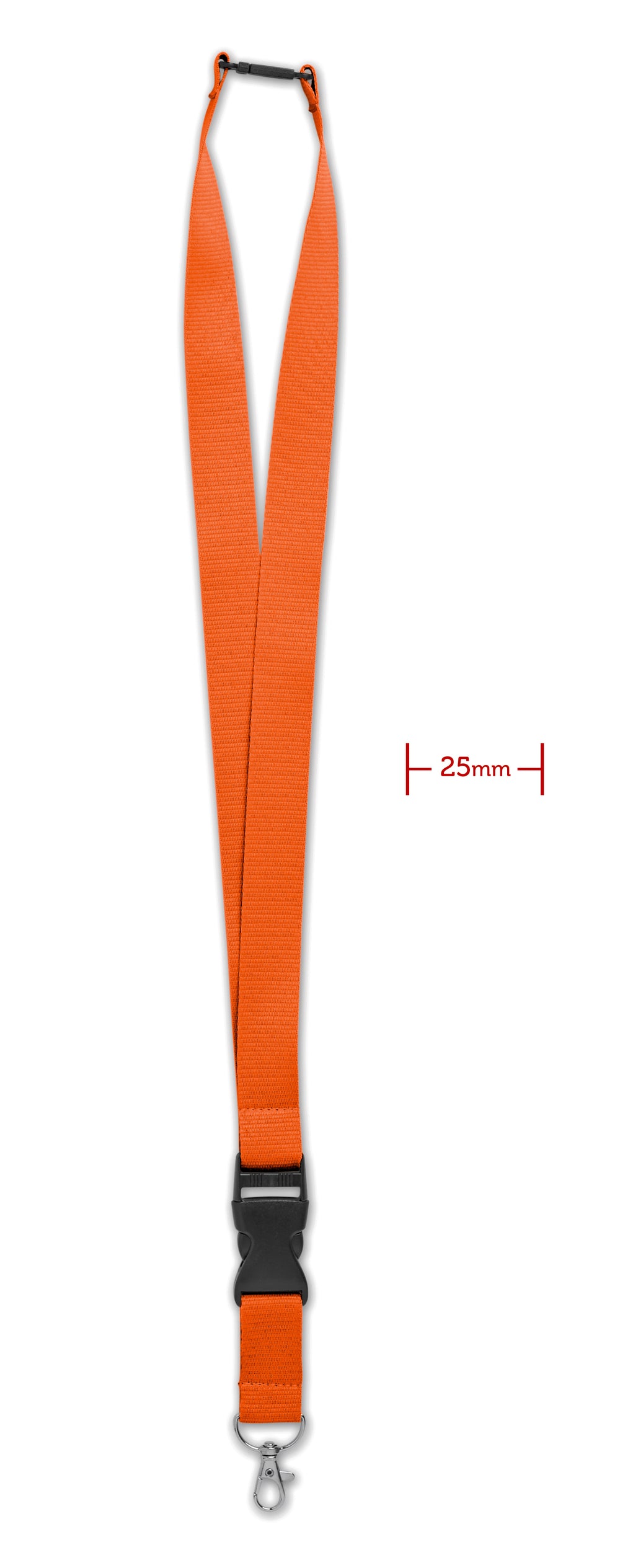 Lanyard Wide Lany in oranje