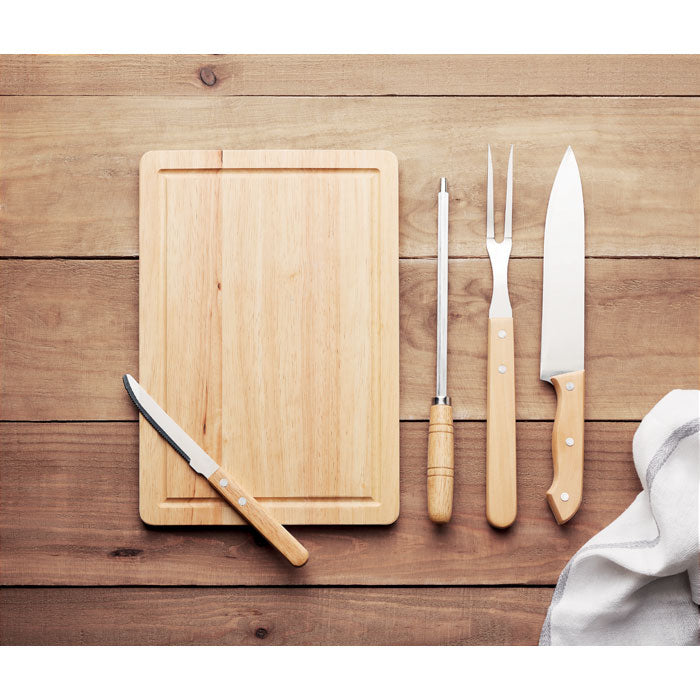 4-Delige BBQ accessoire set Grille, sfeerfoto