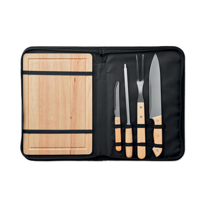 4-Delige BBQ accessoire set Grille in zwart