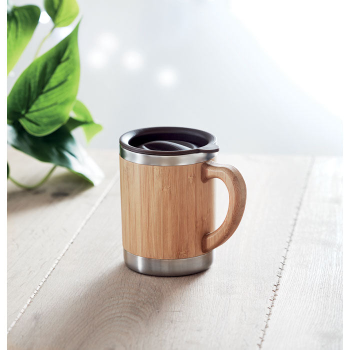Dubbelwandige drinkbeker 300 ml Mokka, sfeerfoto