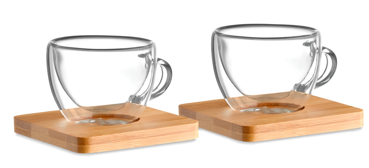 Espresso set Belize in transparant