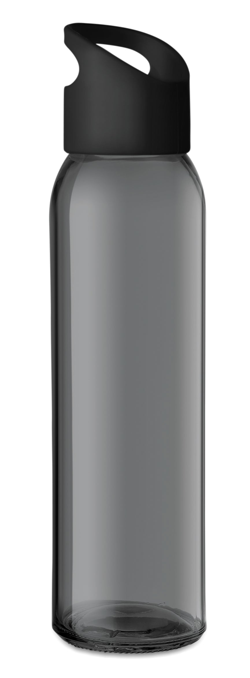 Glazen drinkfles 470 ml Praga in zwart