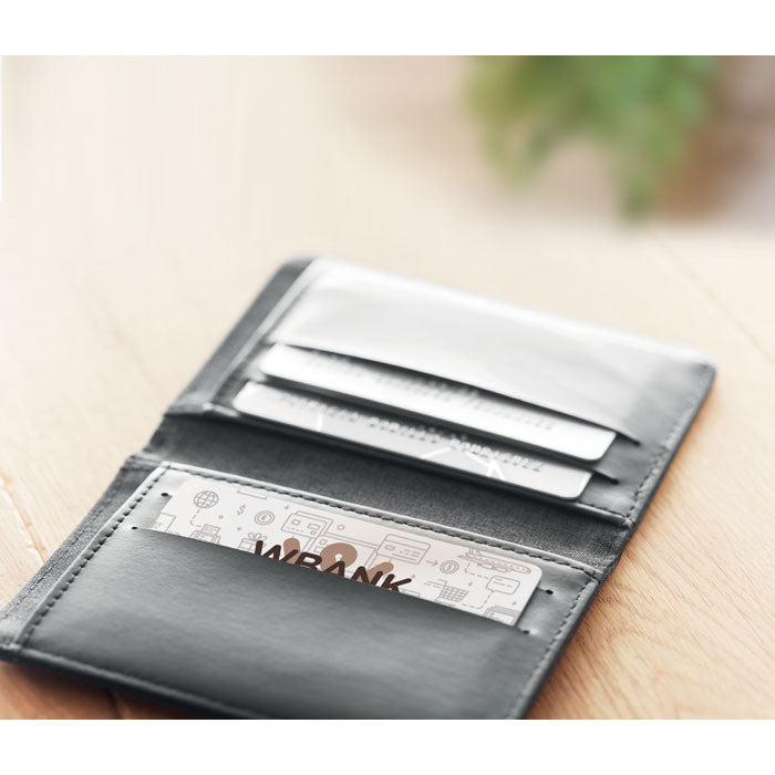RFID kaarthouder Custos met een bedrukking als voorbeeld