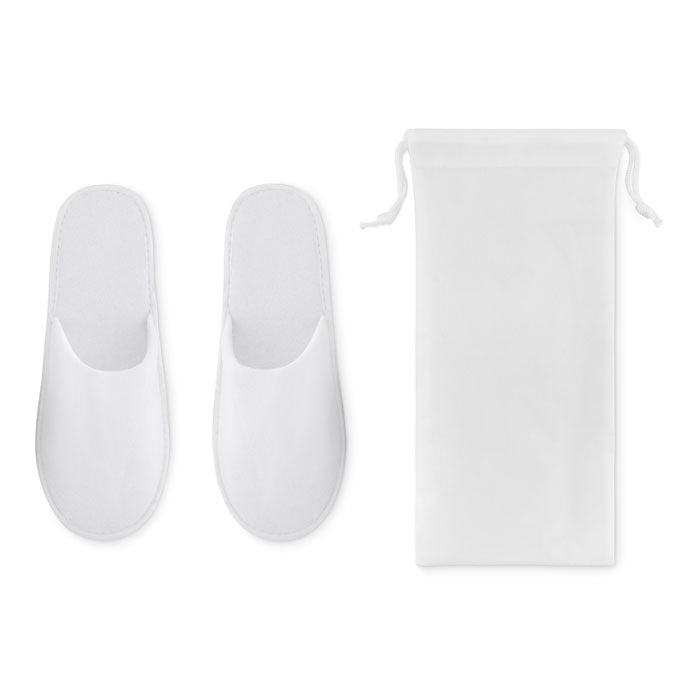 Hotelslippers in pouch Flip Flap in wit