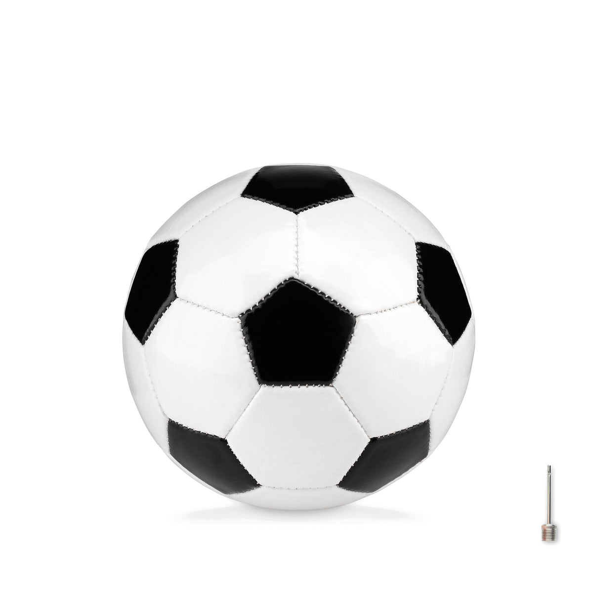 Kleine voetbal 15 cm Mini Soccer in wit/zwart