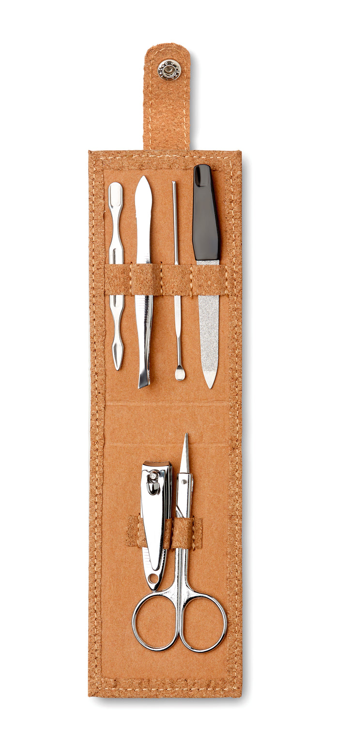 Manicure set in kurk etui bedrukken – Nailkit Cork