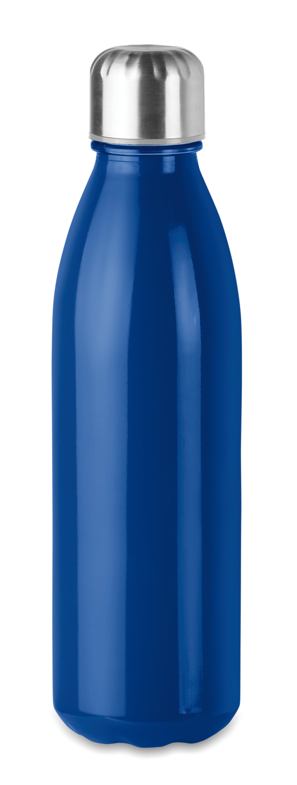 Glazen drinkfles 650 ml Aspen Glass in royal blauw