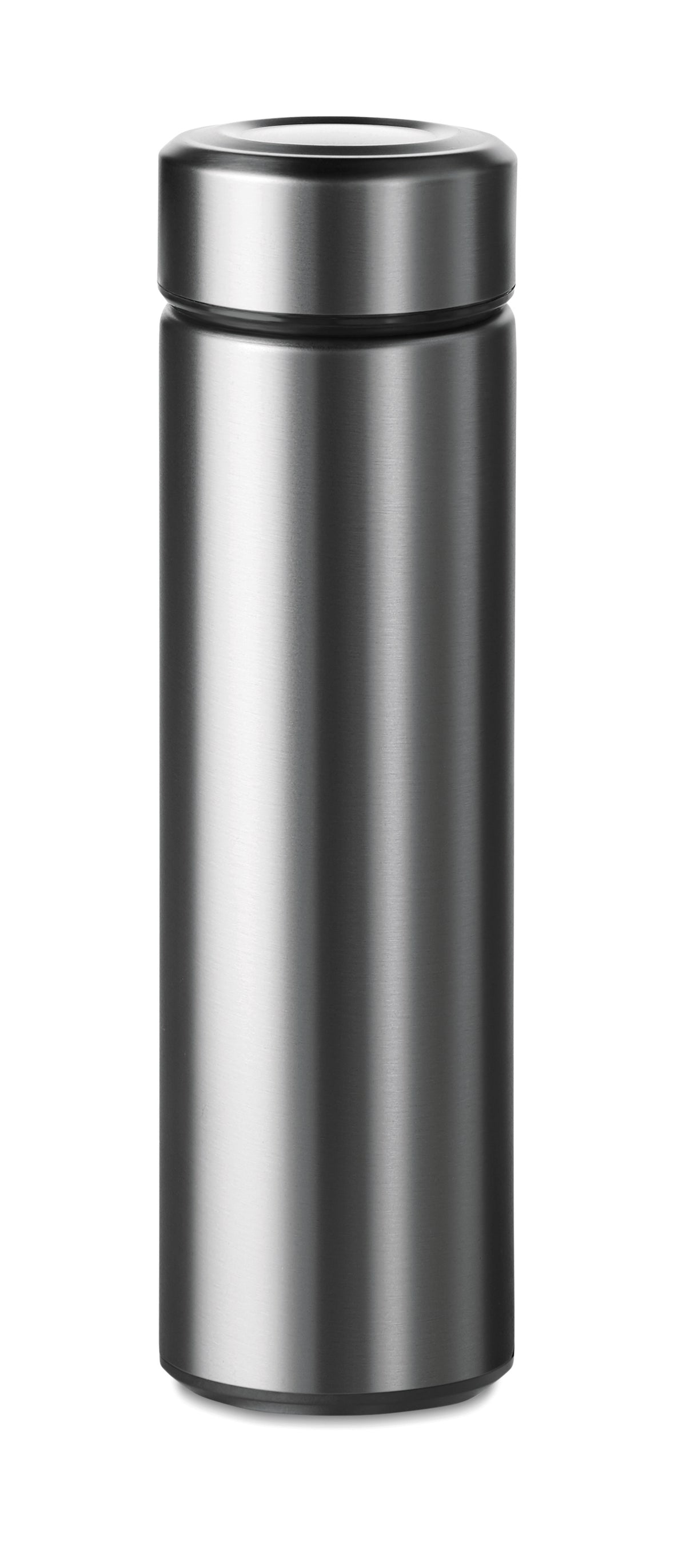 Dubbelwandige drinkfles 425 ml Patago in mat zilver