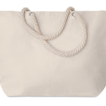 Strandtas met touw handvatten Menorca in beige