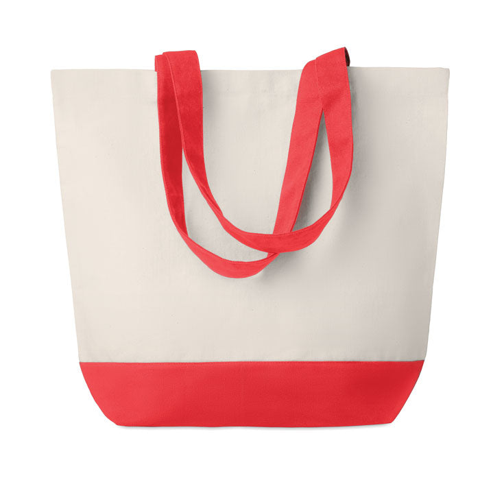 Canvas strandtas 280 g/m² Kleuren Bag in rood