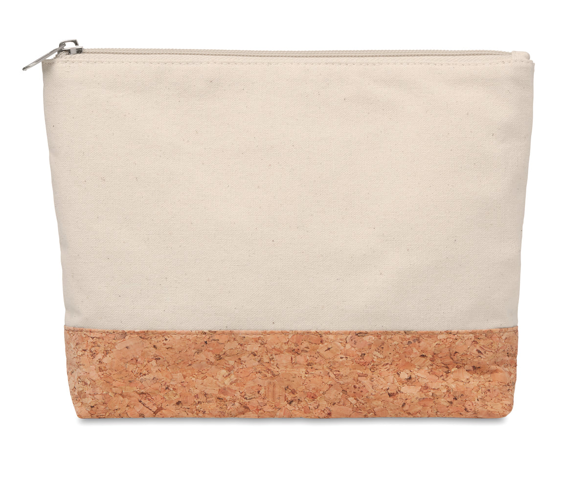 Katoenen toilettas Porto Bag in beige