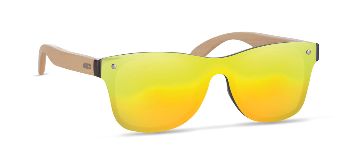 Zonnebril met all-over glas Aloha in geel