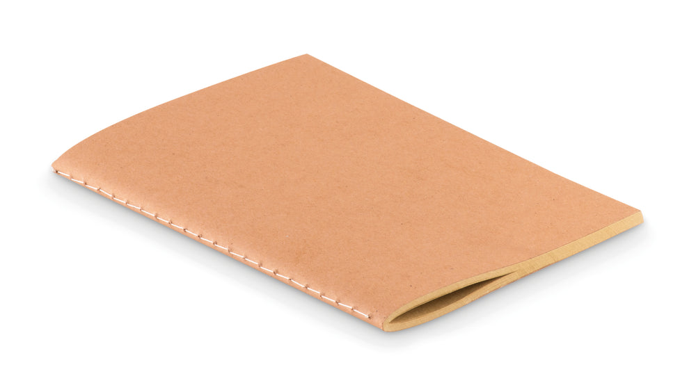 A6 schrift met karton omslag Mini Paper Book in beige