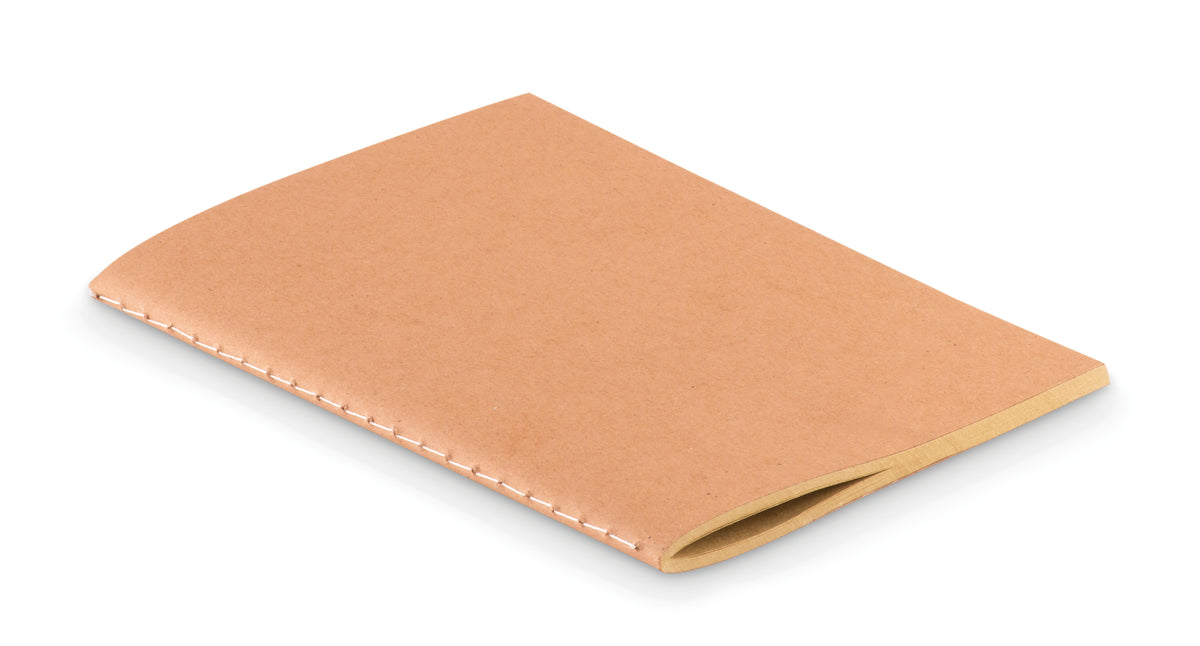 A6 schrift met karton omslag Mini Paper Book in beige