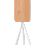 3-in-1 bamboe oplaadkabels Clauer in hout
