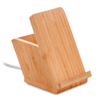 Draadloze oplader pennenhouder Baicoi in hout