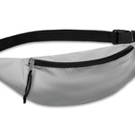 Reflecterende heuptas Visiwaist in mat zilver