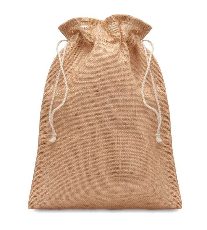 Jute geschenkzak medium bedrukken – Jute Medium