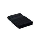 Handdoek organisch 140x70 Perry in zwart