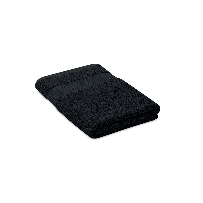 Handdoek organisch 140x70 Perry in zwart