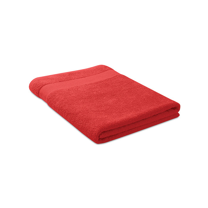Handdoek organisch 180x100 Merry in rood