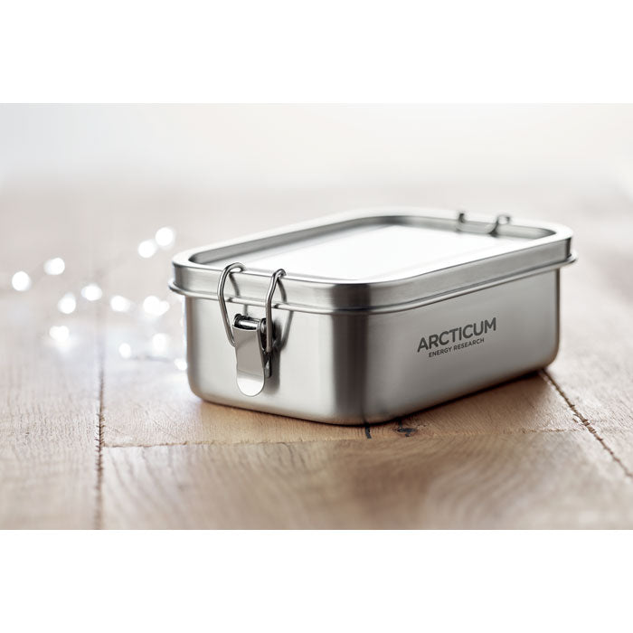 RVS lunchbox 750 ml Chan Lunchbox met een bedrukking als voorbeeld