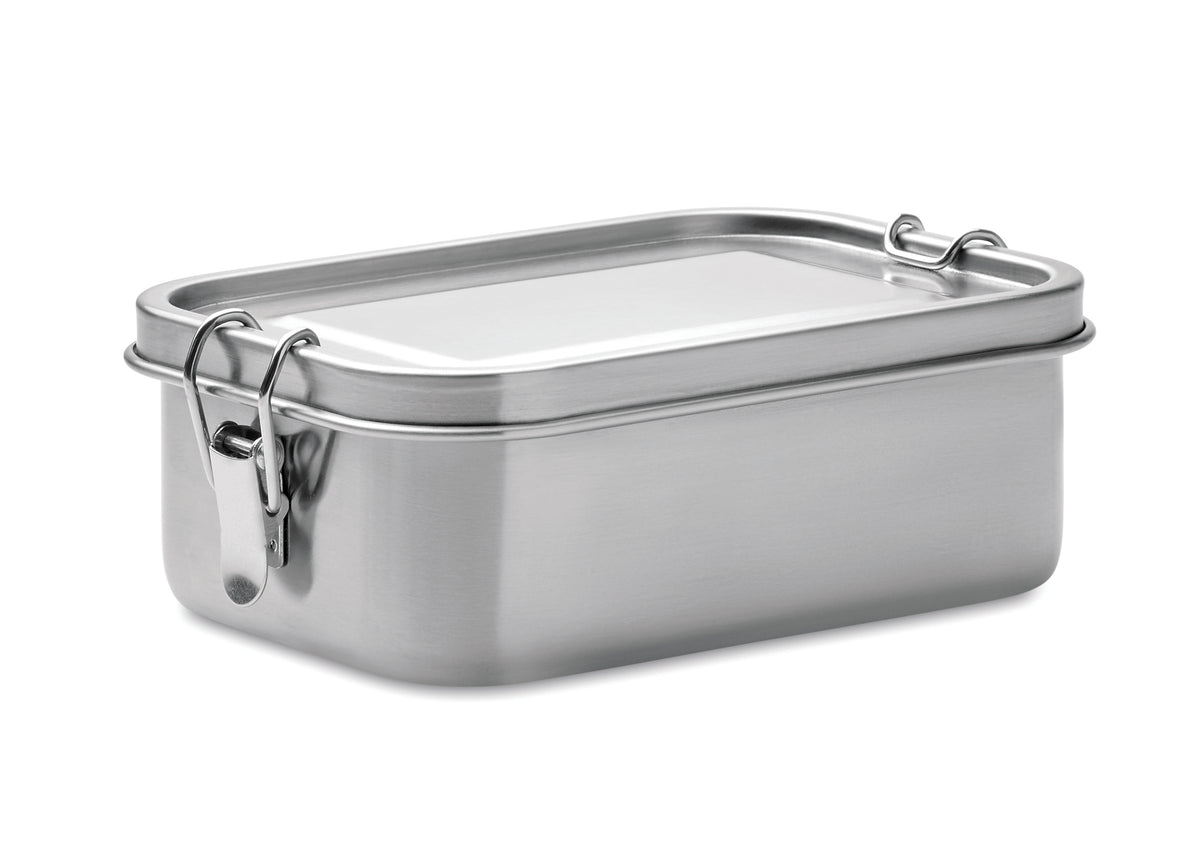 RVS lunchbox 750 ml Chan Lunchbox in mat zilver