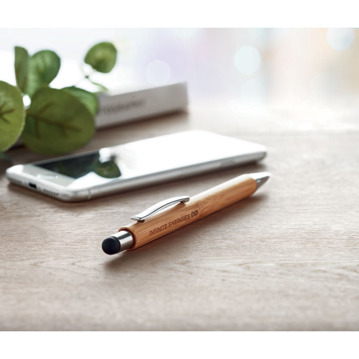 Bamboe stylus balpen Bayba, sfeerfoto