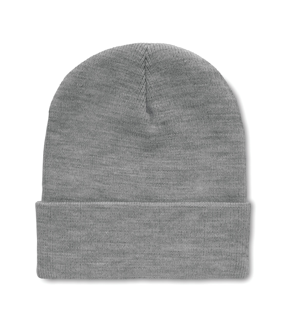 RPET Beanie met omslag Polo Rpet in wit/grijs