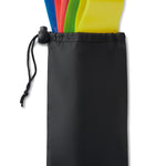 Set van 4 fitnessbanden Fitband in zwart