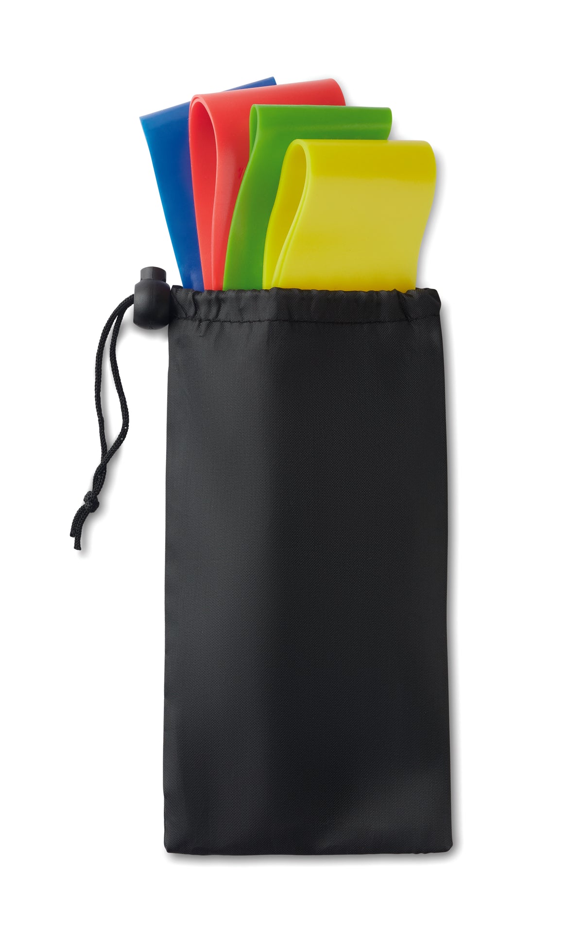Set van 4 fitnessbanden Fitband in zwart