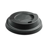 Verpackung, ca. 1g, PE Deckel für Becher schwarz 80mm bedrukken – promotionele snack