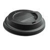 Verpackung, ca. 1g, PE Deckel für Becher schwarz 90mm bedrukken – promotionele snack