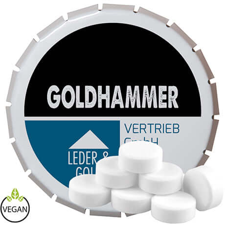 Suikervrije pepermuntjes (20 gram) in wit klik-klakblikje