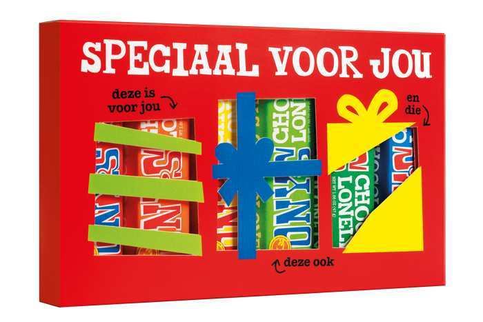 Tony's Chocolonely proeverijtje Kado, 6 kleine reepjes