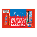 Tony's Chocolonely proeverijtje Sint, voorkant van de verpakking