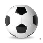 PVC voetbal 21.5 cm Soccer in wit/zwart