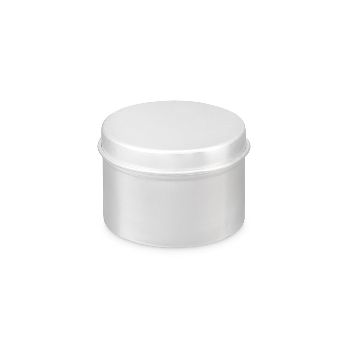 Rond aluminium blik in zilver, foto 3