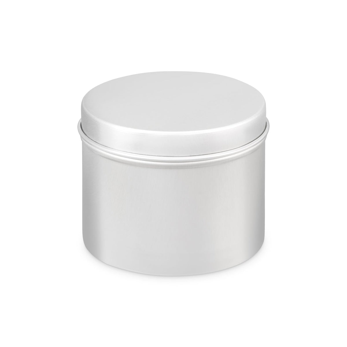Rond aluminium blik in zilver, foto 4